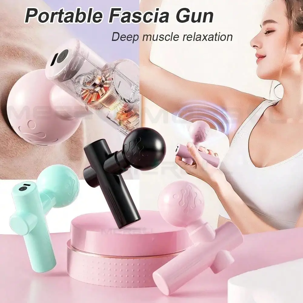 Vibraslap Percussion - 2026 Mini-Massagepistole Faszienmassagegerät Muskelentspannungs-Vibrationspistole Tragbare Massage-Stabpistole