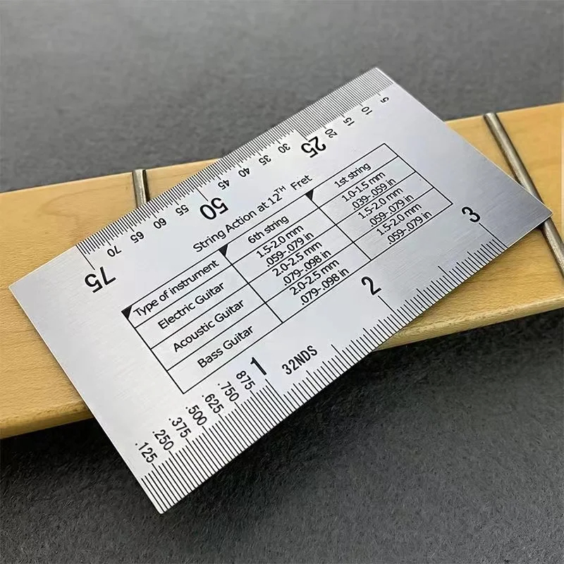 Musical Instrument Note - Miwayer String Action Lineal Gauge, Gitarrenreparaturwerkzeug