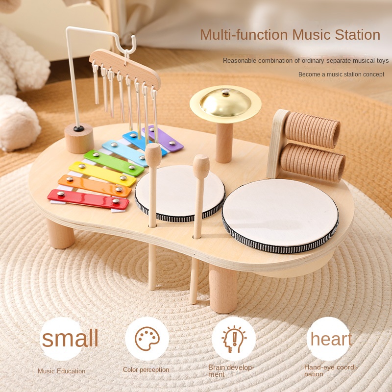 Musical Instrument Games - LazyChild Pädagogisches Kinderspielzeug Hölzerne Spieluhr Baby
