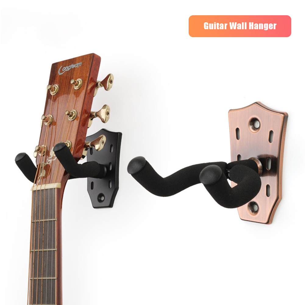 Musical Instrument Note - Gitarren-Ukulele-Haken, Metall-Akustikgitarren-Hakenständer, rutschfeste Halterung, Wandmontage, geeignet