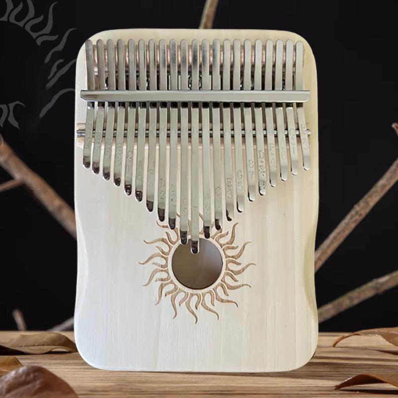 Musical Instrument Easy To Learn For Adults - 17-Tasten-Kalimba aus Massivholz, tragbares Daumenklavier, leicht