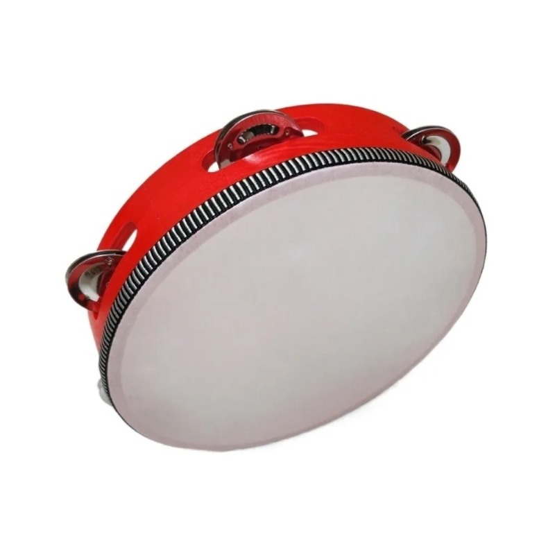 Musical Instrument With Hand - 4/6/8/10 Zoll Handgehaltene Metall-Jingles Holz-Tamburin Trommel