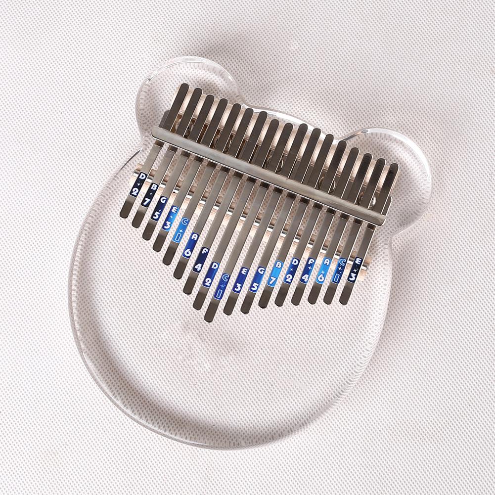 Musical Instrument Note - 2x17 Tasten Kalimba Skala Aufkleber Daumens