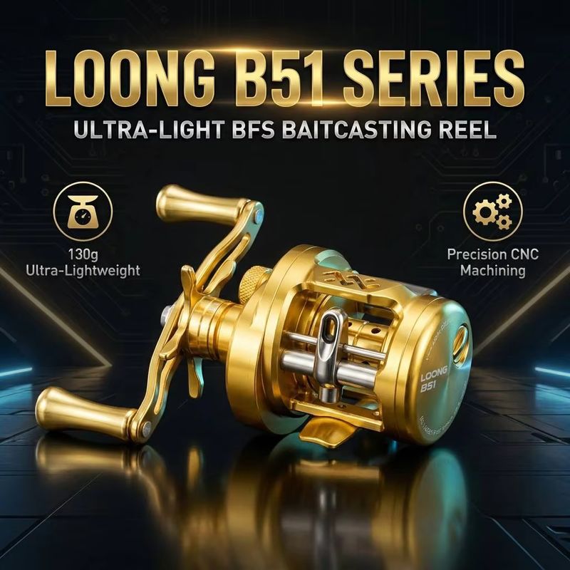 Ocean Drum Wave - Takizawa Longze B51mc BFS Baitcasting-Rolle Ultraleichte