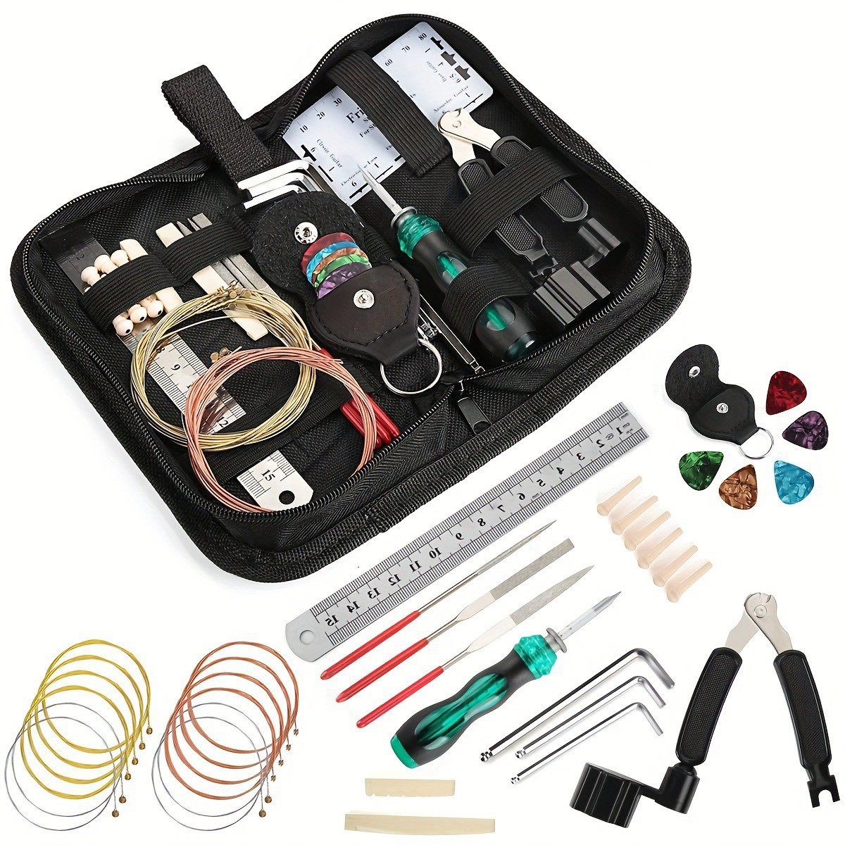 Musical Instrument Repair - 1 Satz Gitarren-Reparaturwerkzeuge, Neues Gitarren-Werkzeugset, Gitarren-Wartungs-