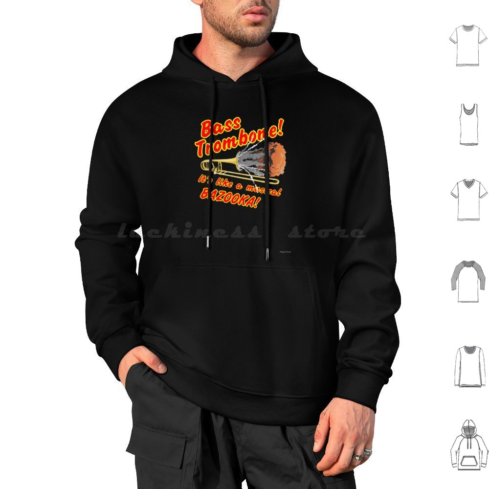 Musical Instrument Bazooka - Bass Posaune Musical Bazooka Hoodies Langarm