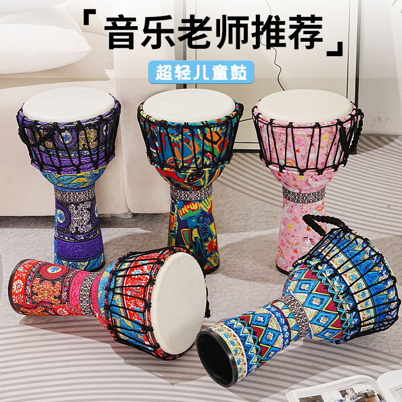 Musical Instrument With Hand - PVC Afrikanische Trommel aus Schaffell 8
