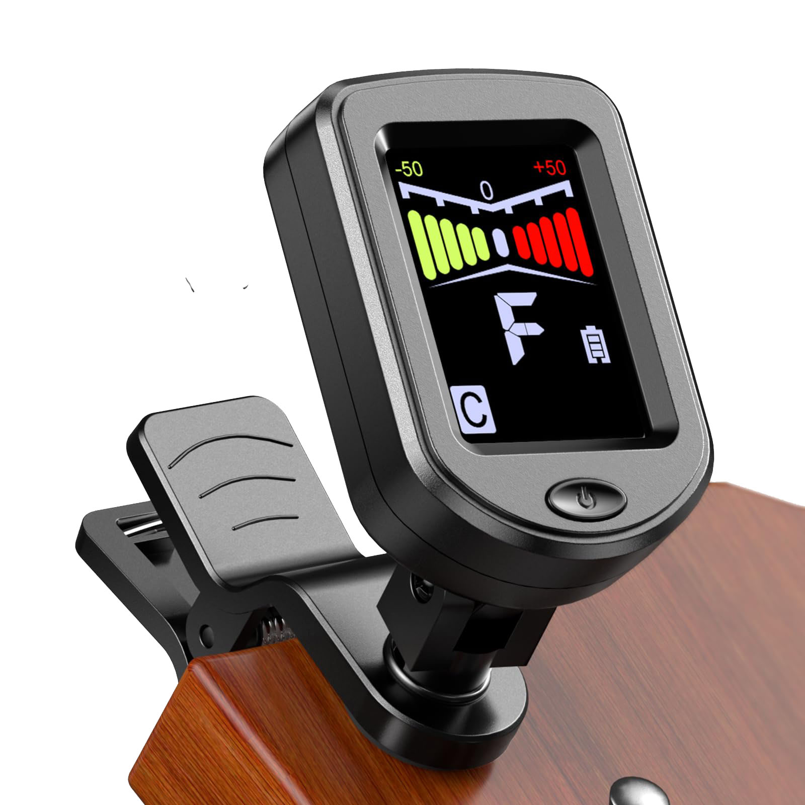 Musical Instrument Note - Gitarren-Stimmgerät zum Aufstecken mit normalem/Farbbildschirm 360°