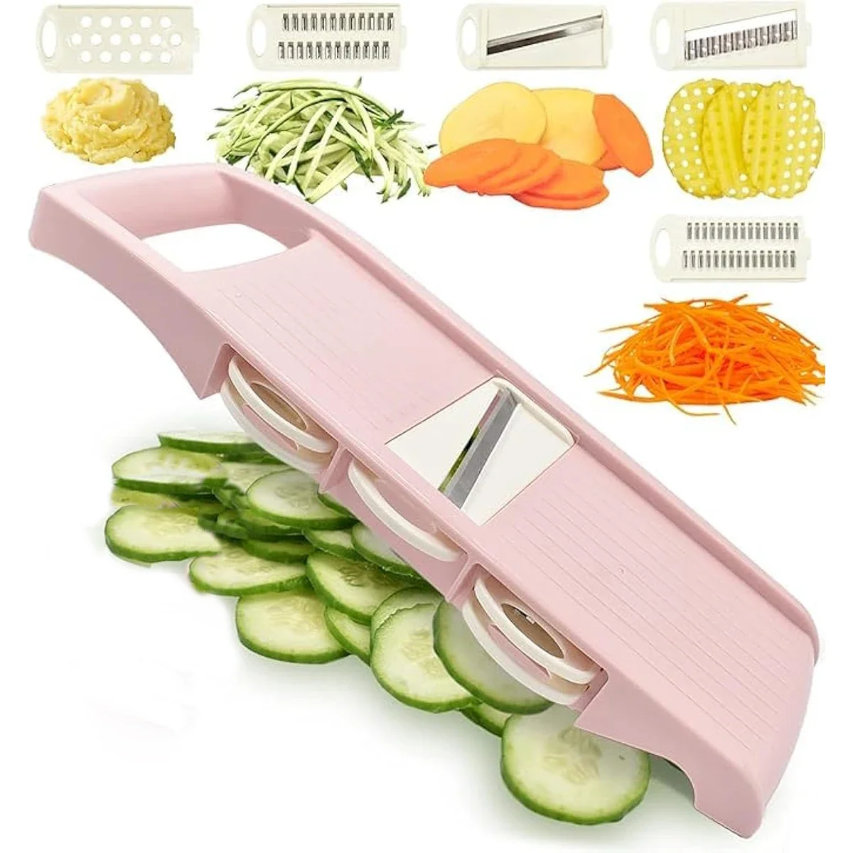 Mandolin A Style - 5-in-1-Mandolinenschneider für die Küche, Gemüseschneider, mehrere