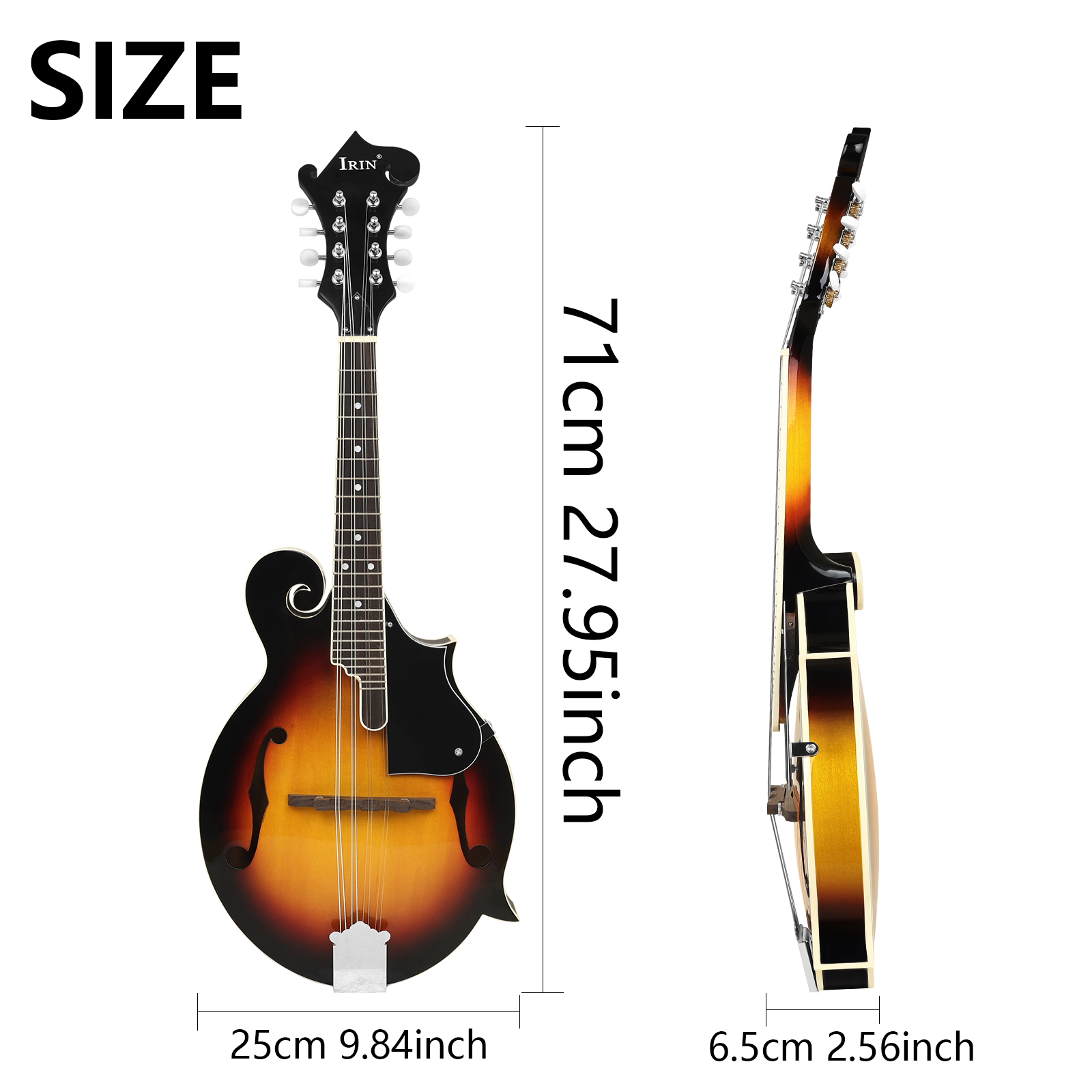 8-saitige Mandoline im F-Stil  – Mandolin A Style Bewertung und Preis