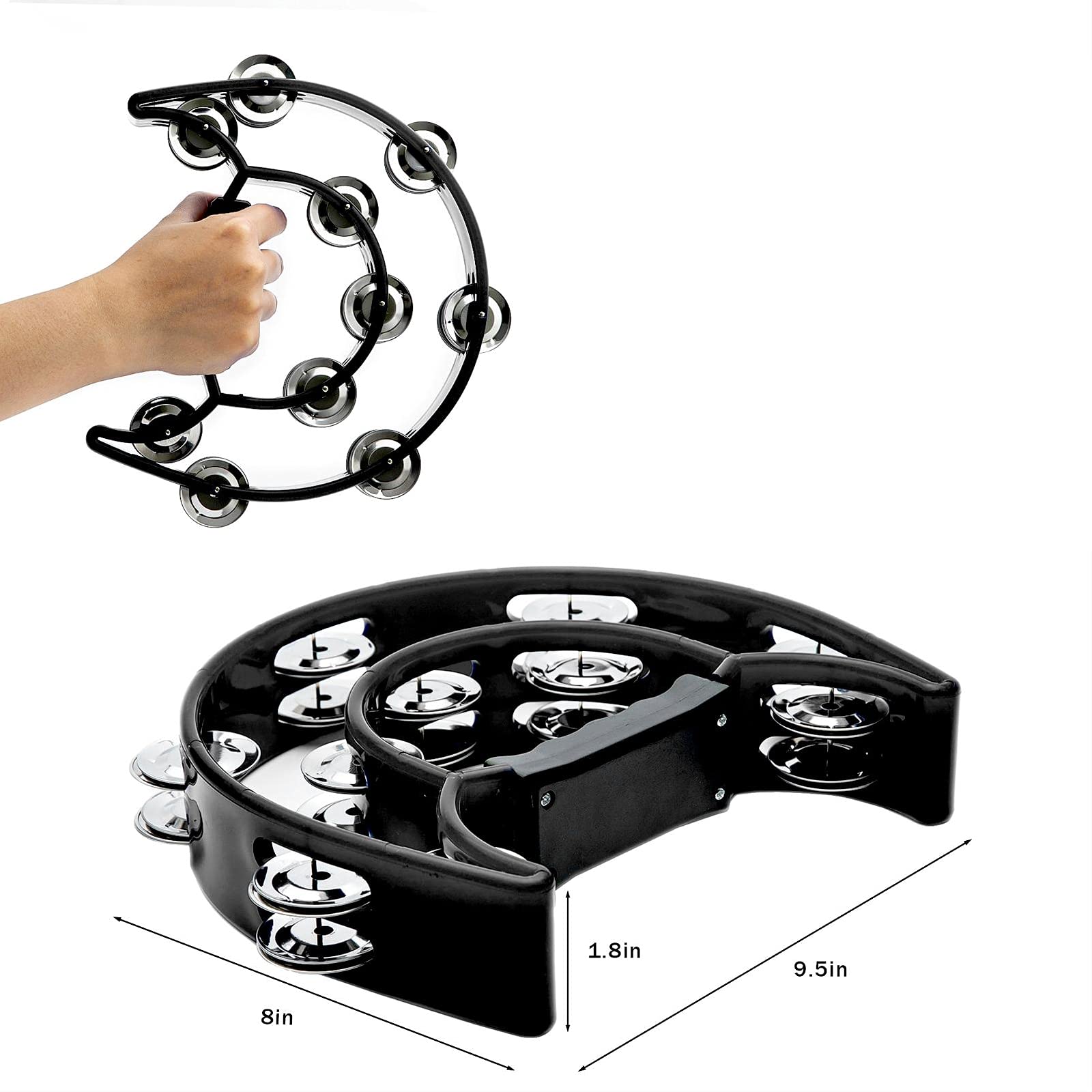 Tamburin, zweireihig, Metallsc – Musical Instrument With Hand Bewertung und Preis