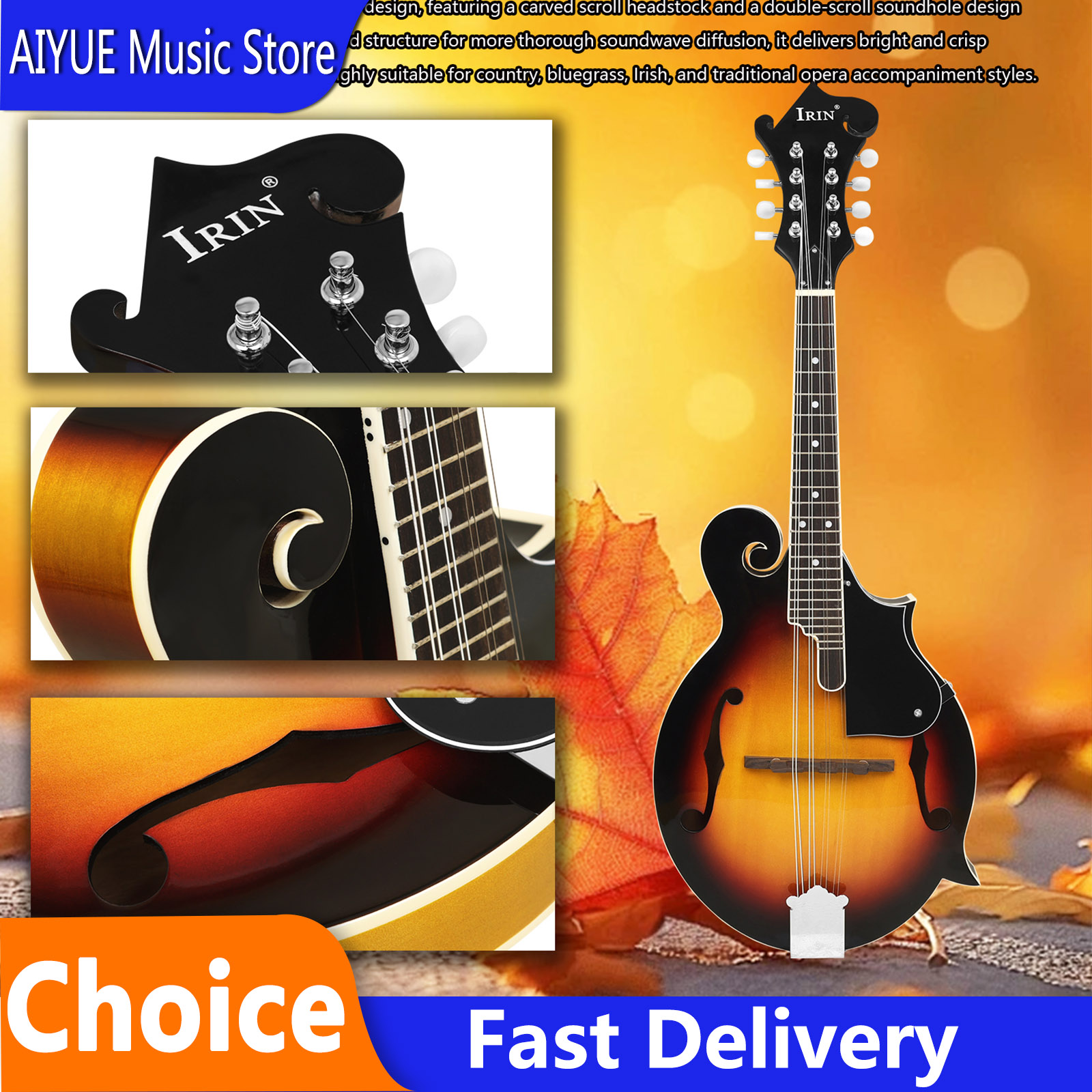 IRIN MD-65 Mandoline aus Linde – Mandolin A Style Bewertung und Preis