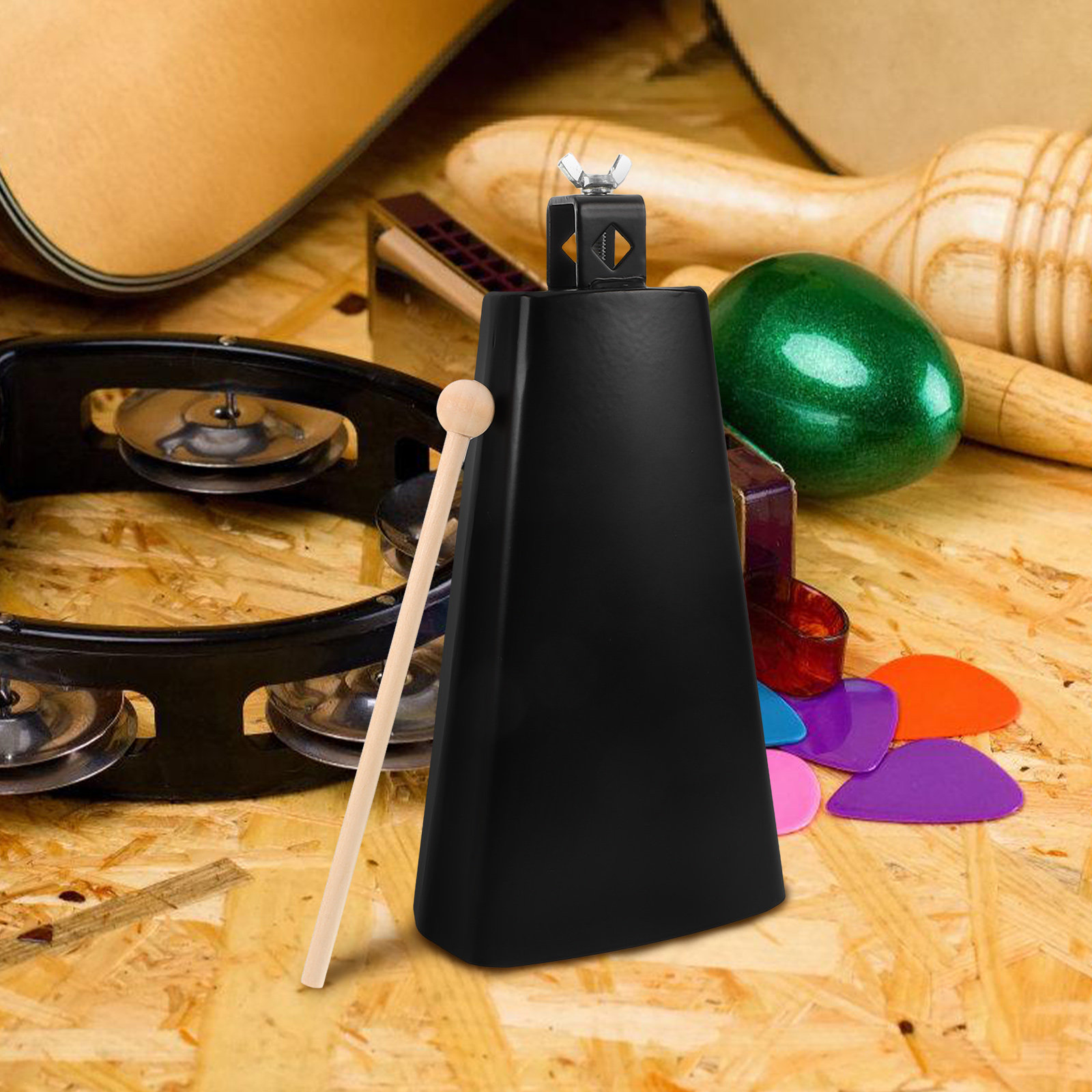 1 Set Metall-Kuhglocke mit Sti – Musical Instrument With Hand Bewertung und Preis