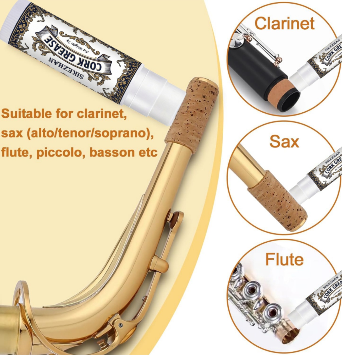 Premium-Korkfett für Klarinett – Musical Instrument Bazooka Bewertung und Preis